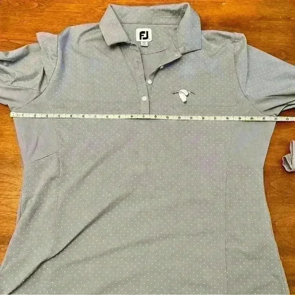 FootJoy Button Shirt Ladies Large Detailed Siding Active Golf Pickleball Tennis - Picture 9 of 10